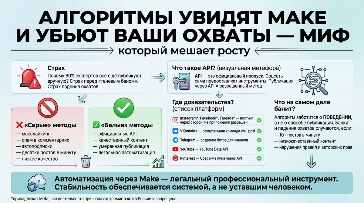 «Алгоритмы увидят Make и убьют охваты» - МИФ, который мешает расти Оксана Солдатова