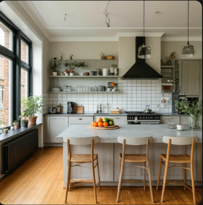 пример кухни в скандинавском стиле