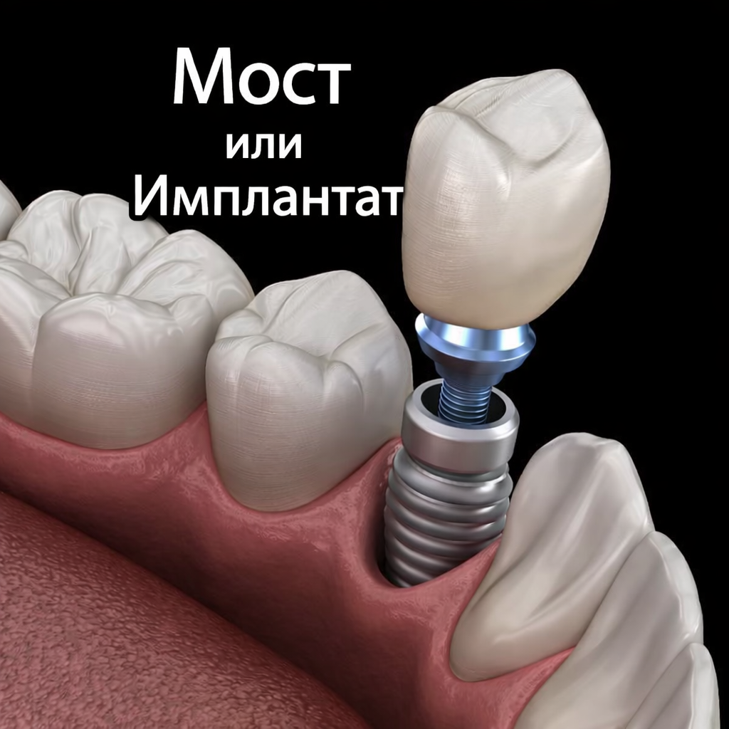 Мост или имплантат?Вот в чем вопрос.