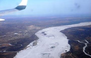 Река Зея перед Благовещенском в марте.