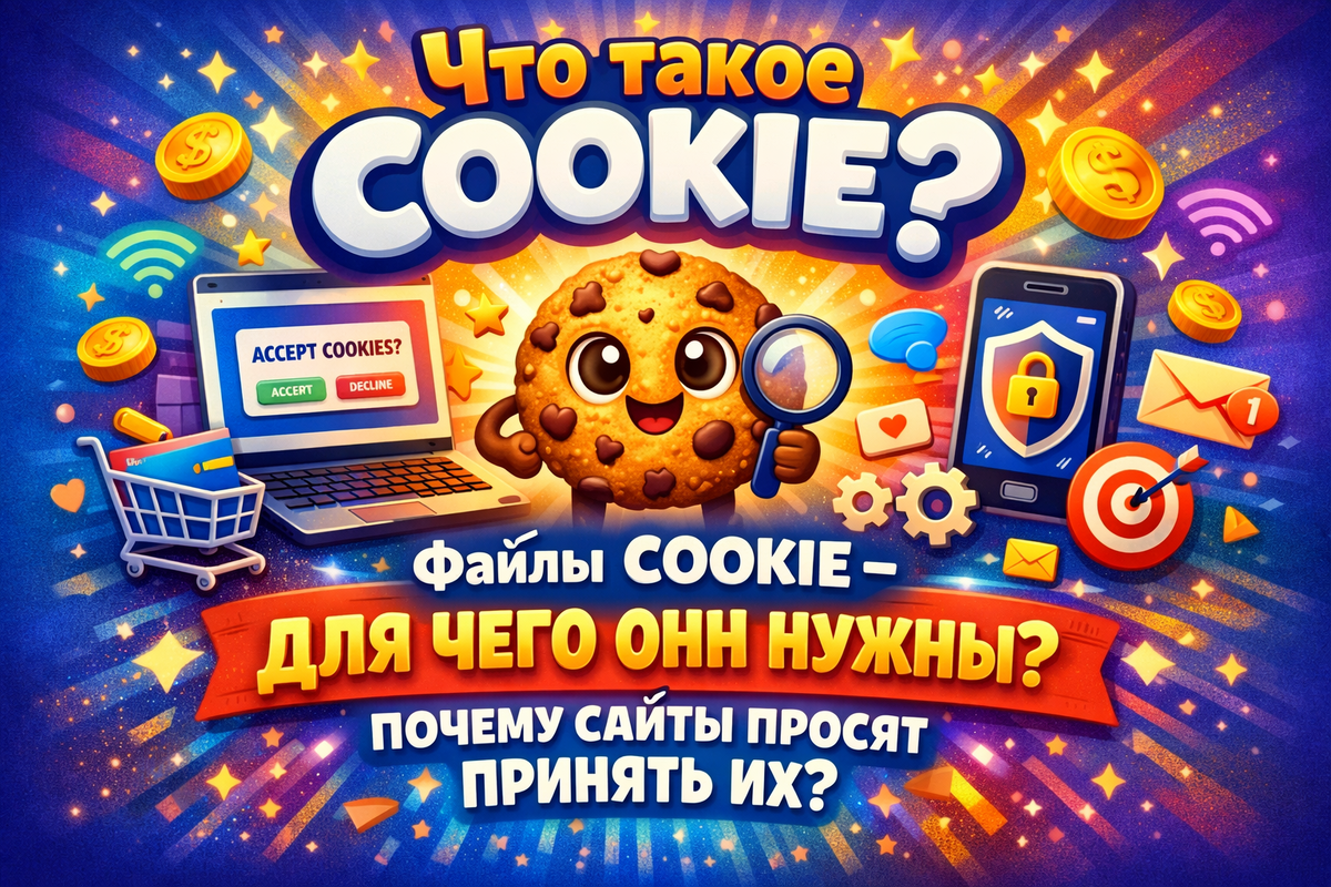 Что такое cookie и почему каждый сайт просит их принять