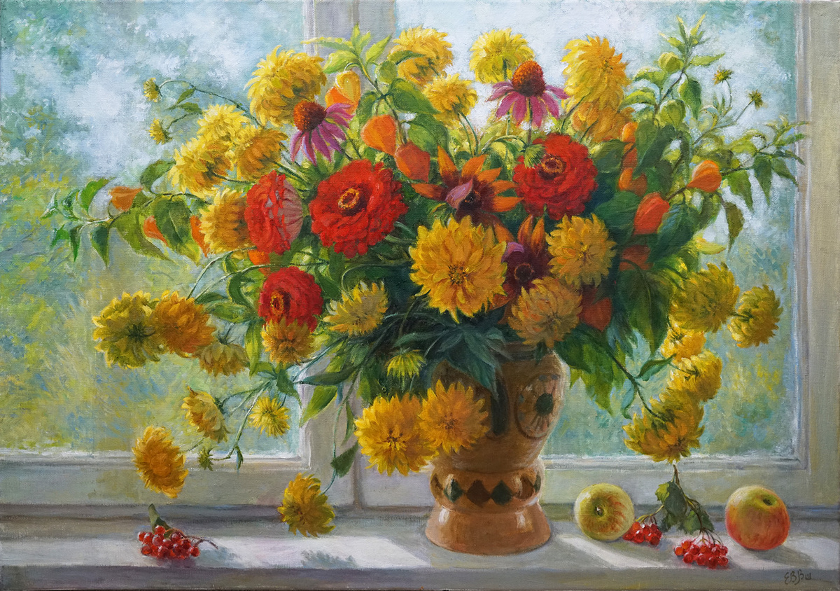 Багрец и золото, холст масло, 50 х 70 см. Источник: фото из личного архива художника