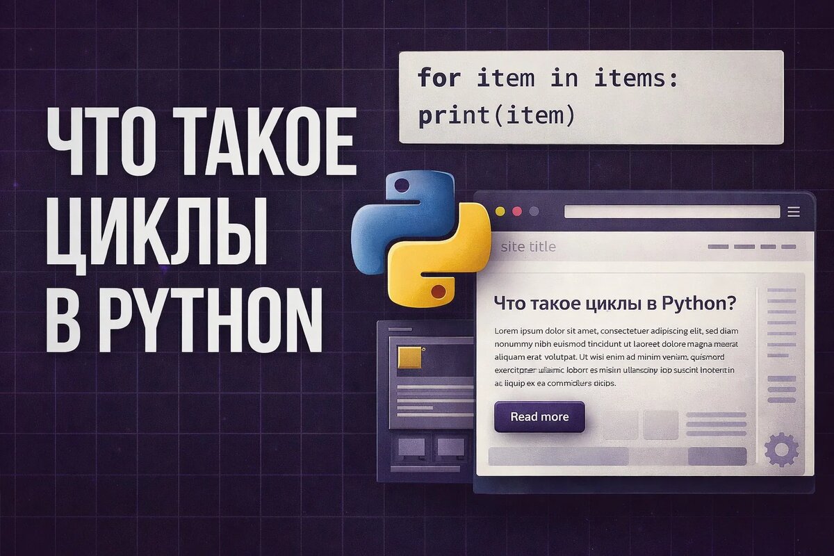 Что такое циклы в Python