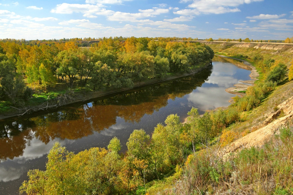 Река Омь. 
