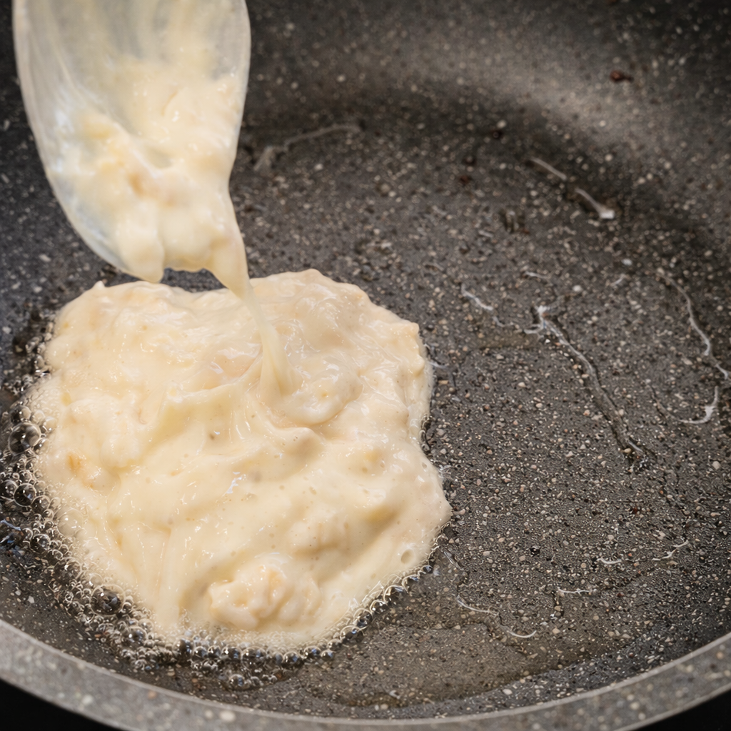 Так выглядит тесто, когда муки слишком мало.