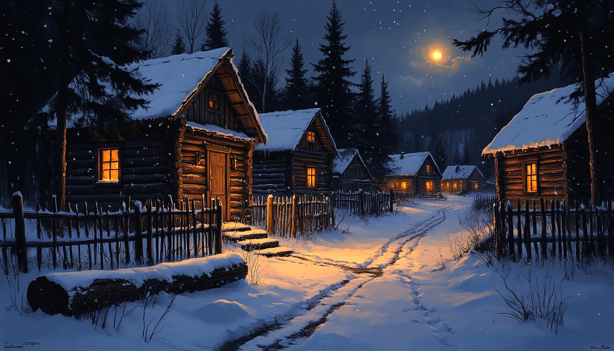 Жили в деревне дружно.