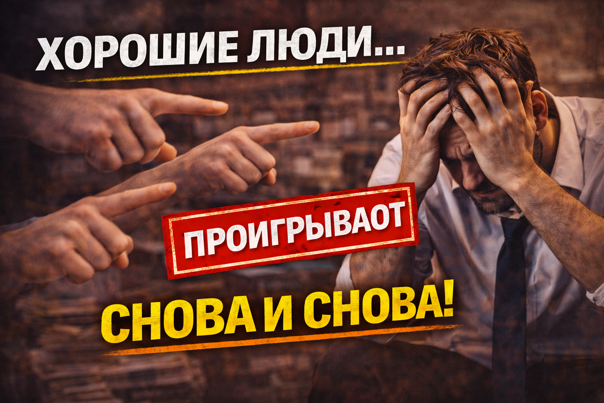 Почему хорошие люди почти всегда проигрывают