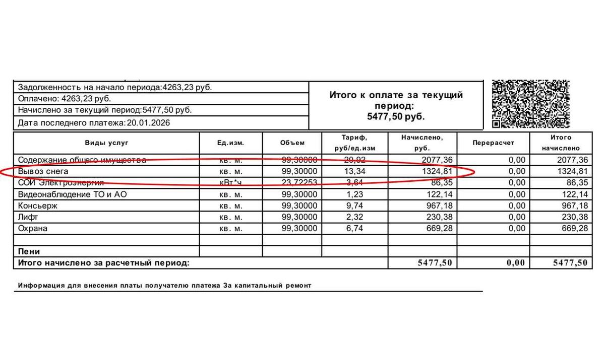 Почему в квитанциях ЖКХ появилась строка «вывоз снега» и можно ли отказаться от оплаты?