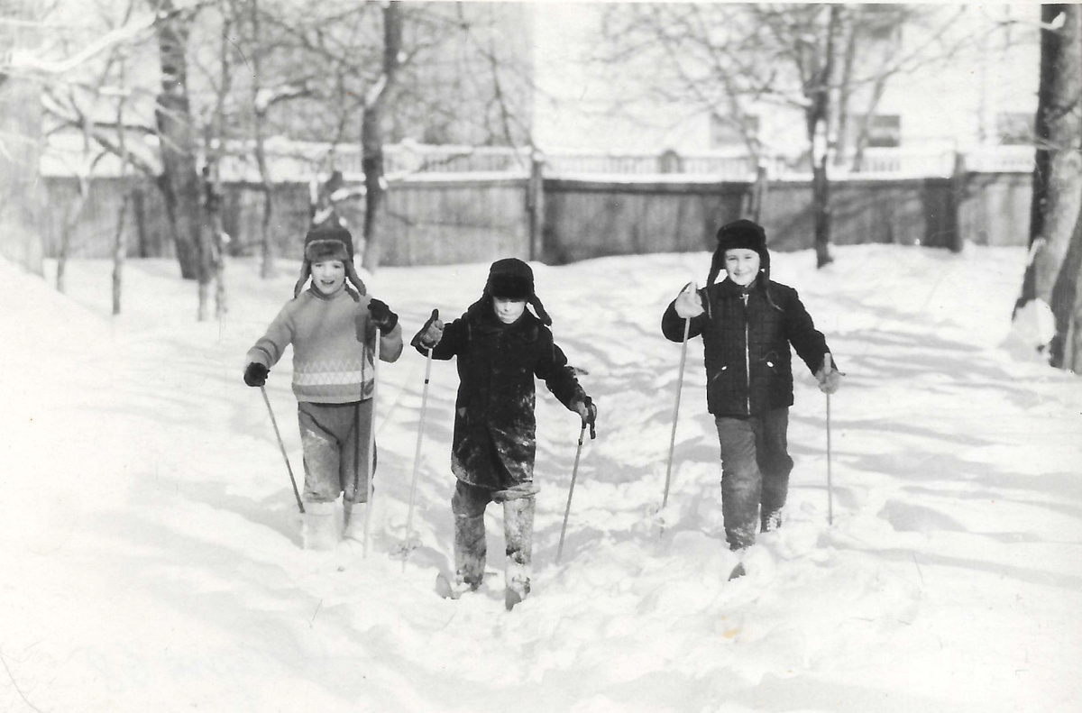 "Лыжники", 1969 год. Фото: В.Скворцов.