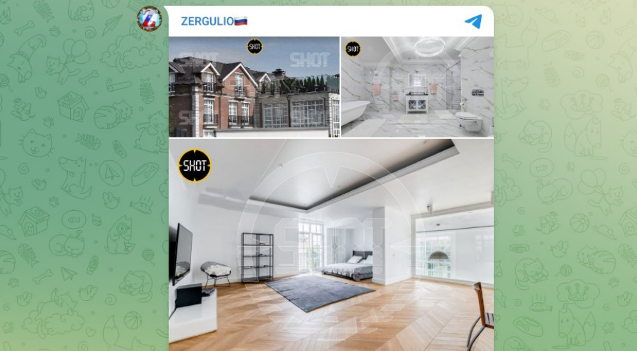 "Скромный" дом на Рублевке. Скриншот: Zergulio