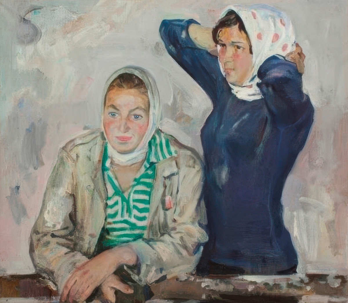 В.А. Руденченко. Маляры. 1970. Башкирский государственный художественный музей имени М.В. Нестерова.