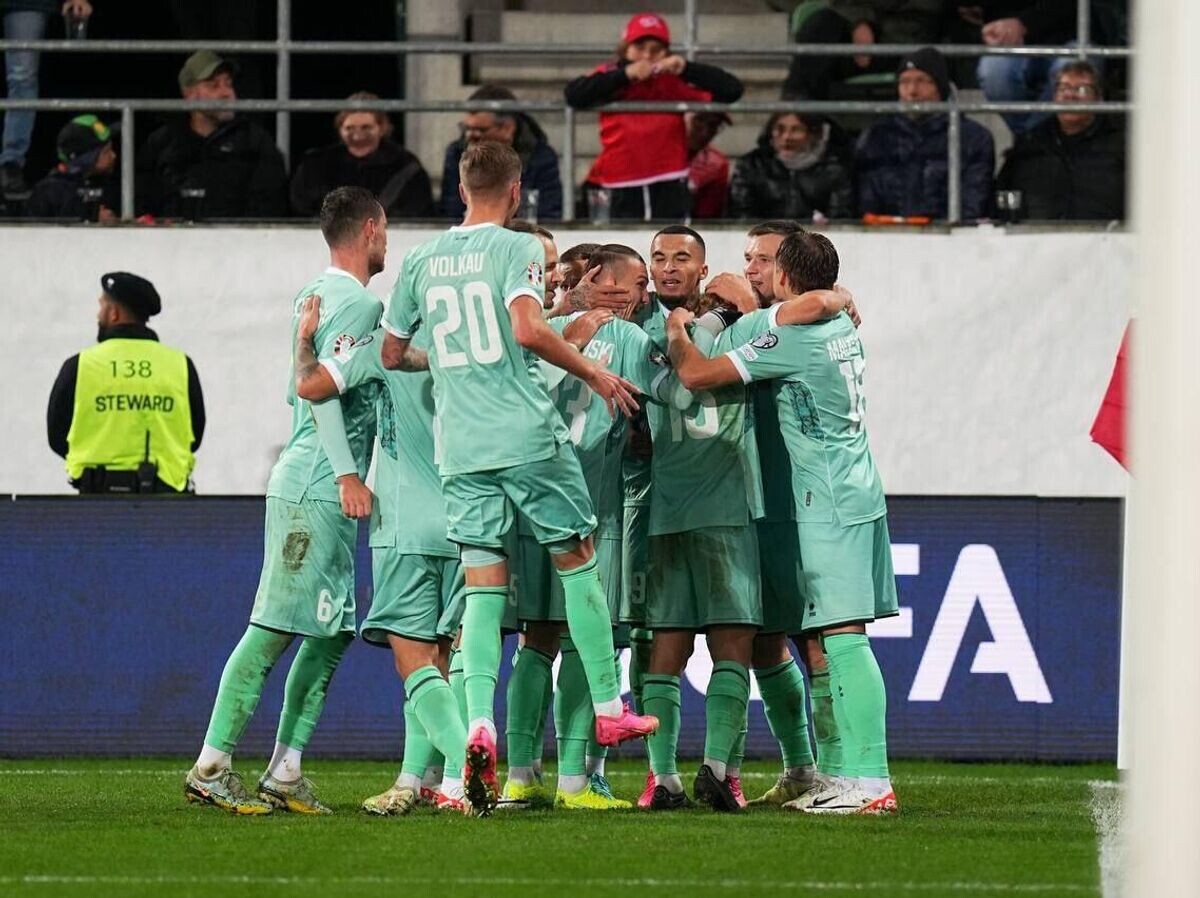    Футболисты сборной Белоруссии | © Фото : Пресс-служба АБФФ