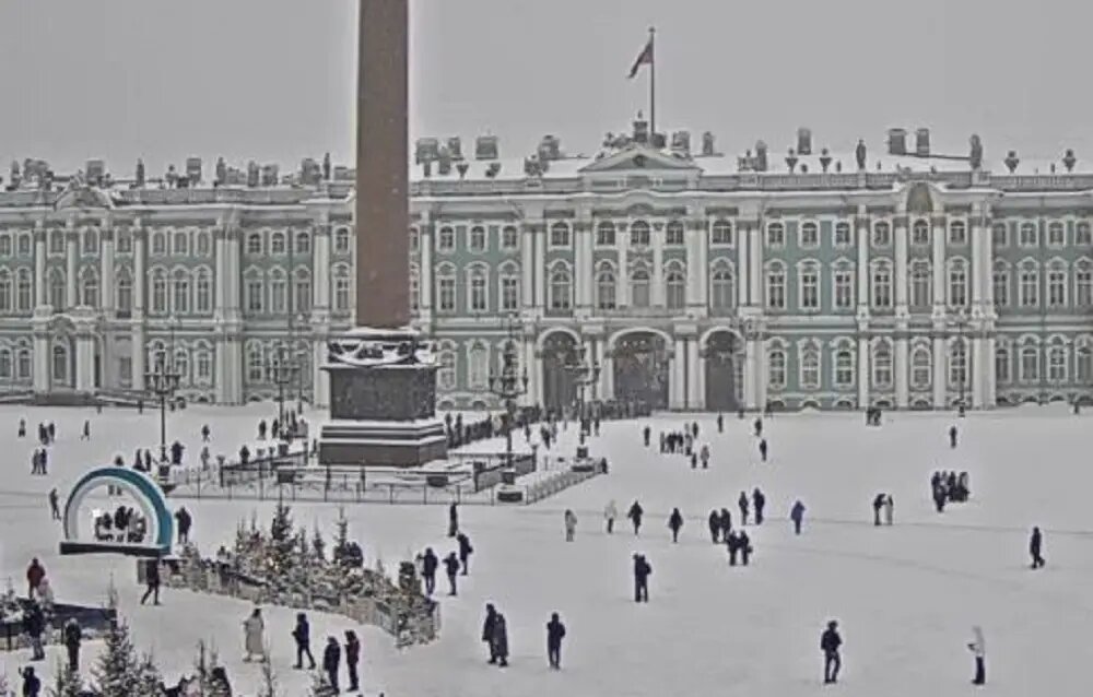    Фото: скрин с онлайн-камеры Эрмитажа