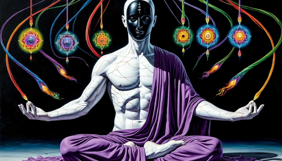 Человек фокусирует потоки. Имея возможность привести всё в равновесие.