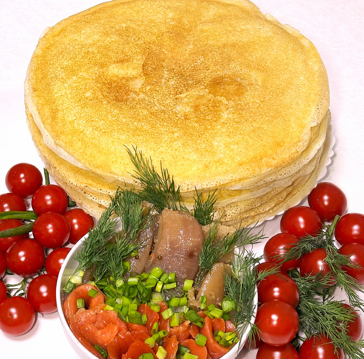 "Гуляй, широкая Масленица": Блинчики ажурные" - рецепт с фото, https://www.lineas.ru/master-klassy/  Фото из личного архива