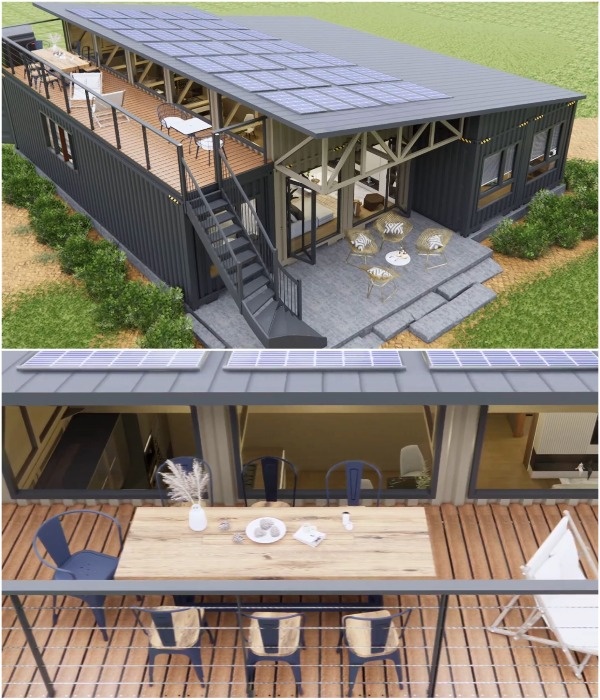 Терраса на крыше.