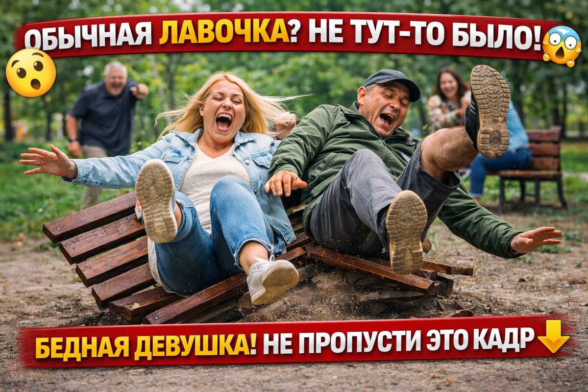 Лавочка-предатель 😳 Люди падают, парк ВЗРЫВАЕТСЯ от смеха