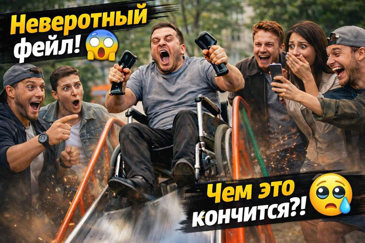 🤯 Колеса отрываются, а он летит! 😆 Люди не верят своим глазам!