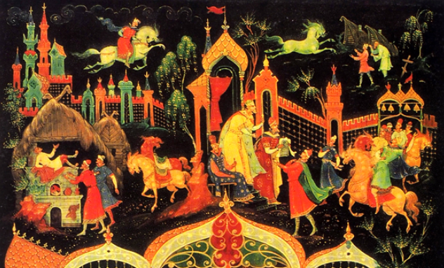 Русские народные сказки в иллюстрациях палехского художника Александра Куркина