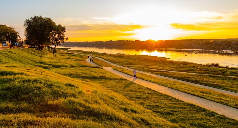    Набережная реки Ока в Кашире / Медиасток.рф