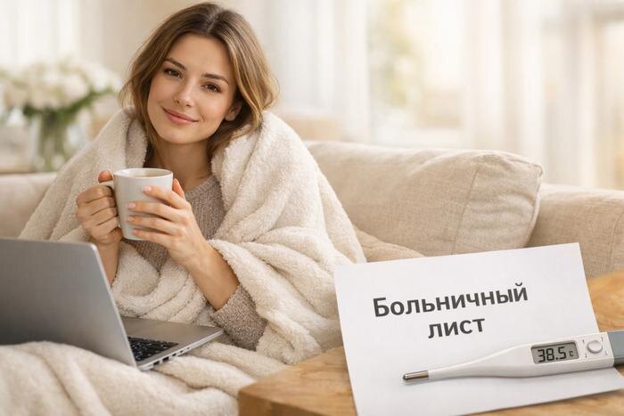Больничный в 2026 году — как оплачивается, нужна ли медкомиссия. Обложка © ChatGPT