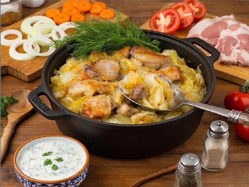 Простой домашний рецепт — Капуста с мясом