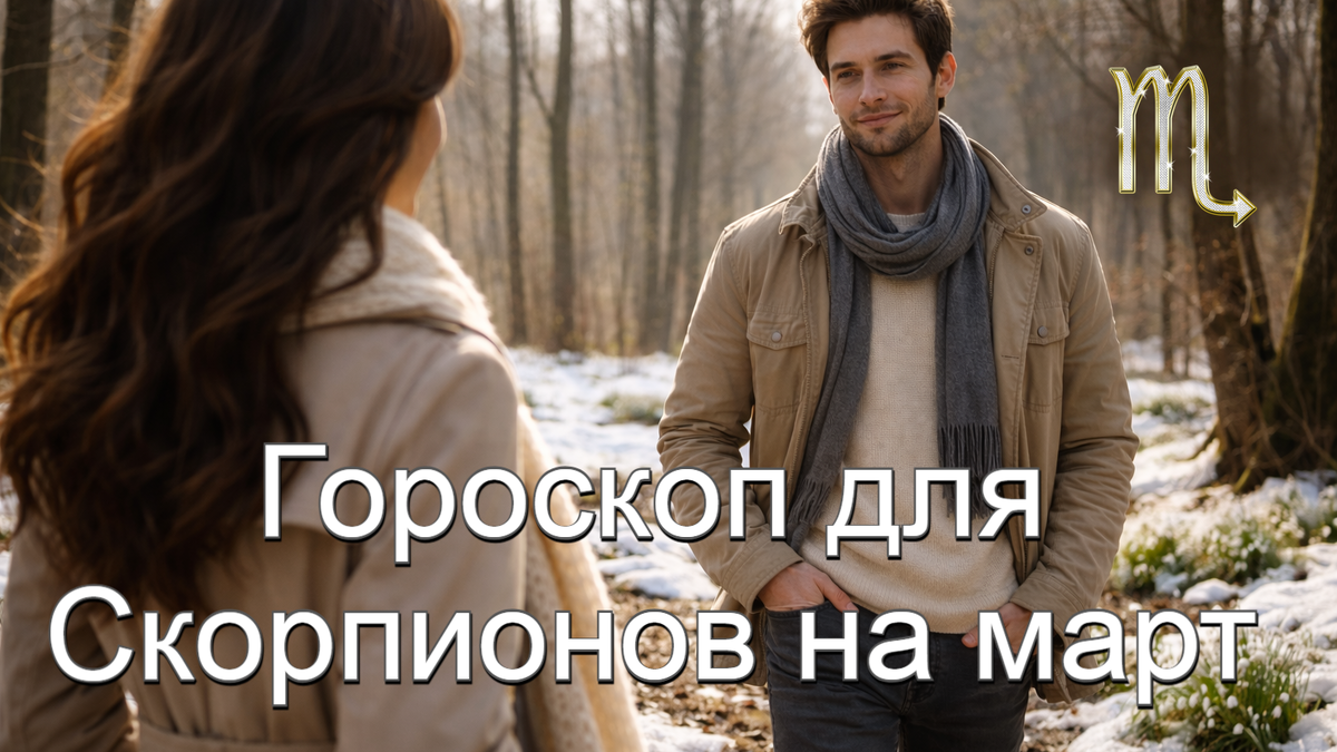Гороскоп для мужчин Скорпионов и женщин Скорпионов на март
