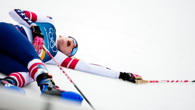     Американская лыжница Джессика Диггинс взяла медаль с переломом ребра Gettyimages.ru Federica Vanzetta