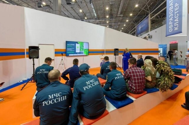    Презентация проекта «Заступник» на XV Международном салоне «Комплексная безопасность-2024», организатором которого выступает МЧС России. Фото: АНО ЦП Заступник
