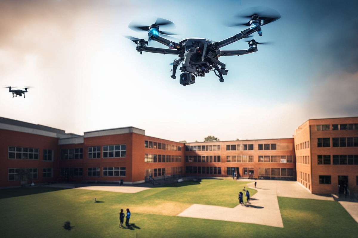 Беспилотник летит на малых высотах, что затрудняет поражение традиционными зенитными средствами, отмечают в США.  Фото: Изображение сгенерировано нейросетью Kandinsky 3.1