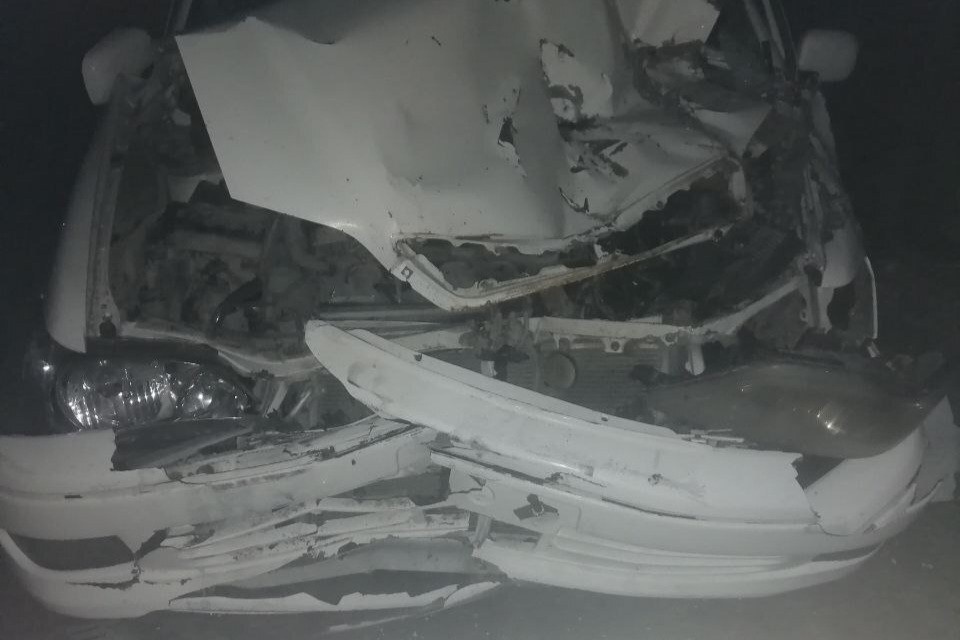    Спасатели вытащили женщину из покореженного автомобиля. Фото: Аварийно-спасательная служба НСО