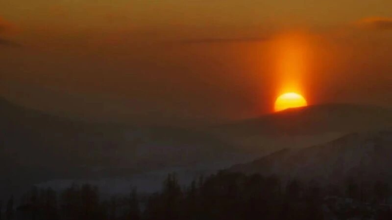     Закат на Алтае. Татьяна Сульженко, Тигирекский заповедник