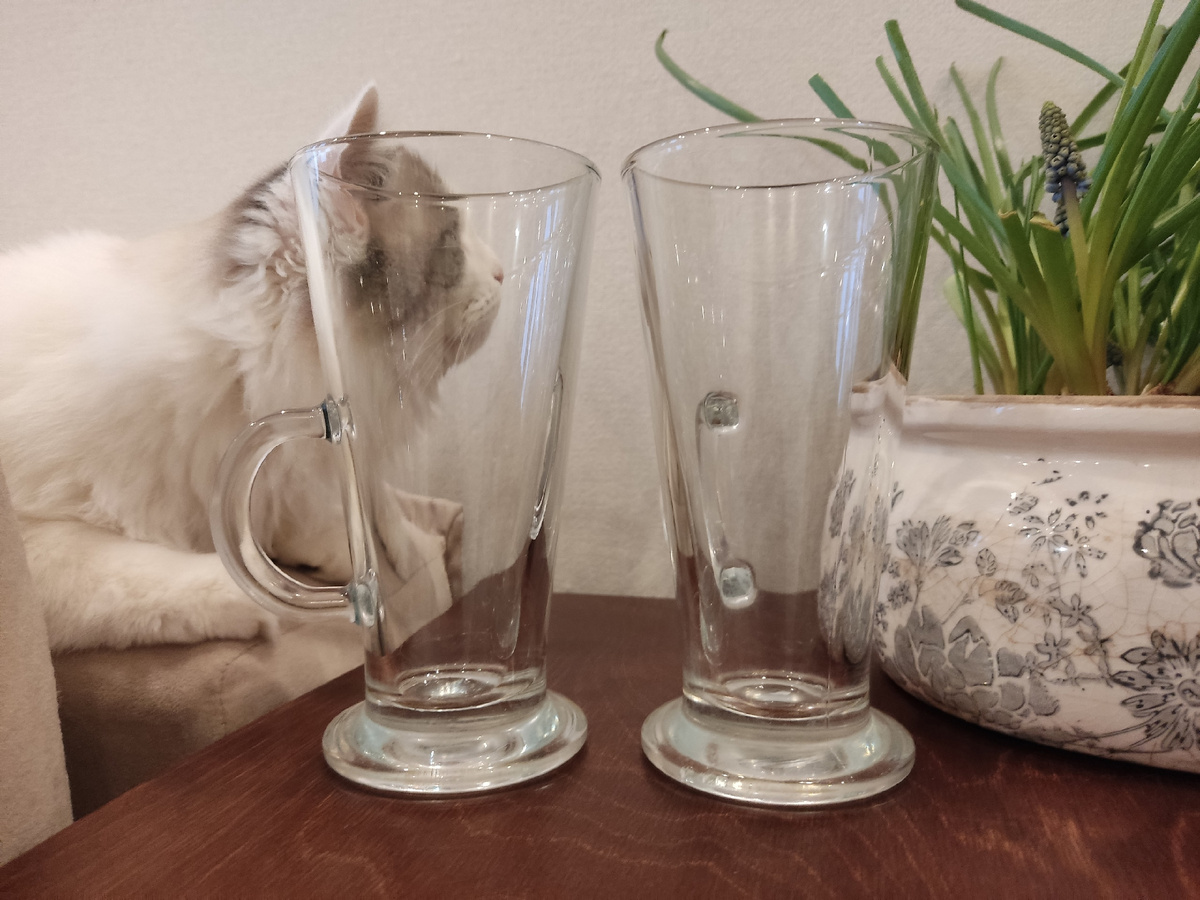 Стало: чистые и прозрачные бокалы без налёта на дне