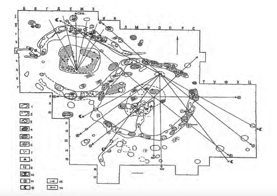 План святилища Савин