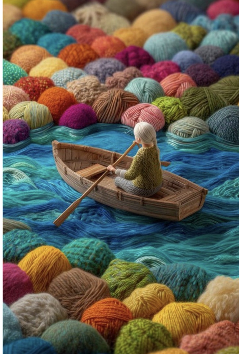 Это меня уносит в страну идей, планов и вязальных хотелок