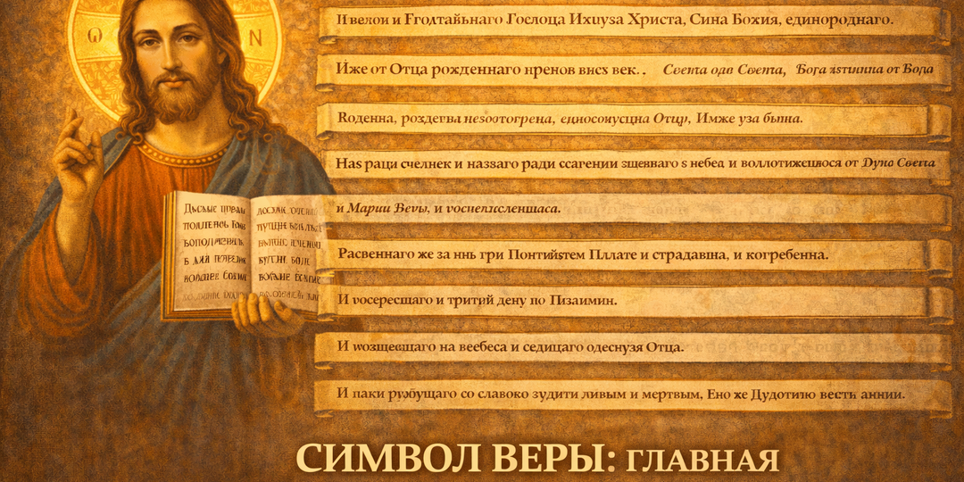 СИМВОЛ ВЕРЫ: ГЛАВНАЯ МОЛИТВА РПЦ (РАЗБОР ПО СЛОВАМ)