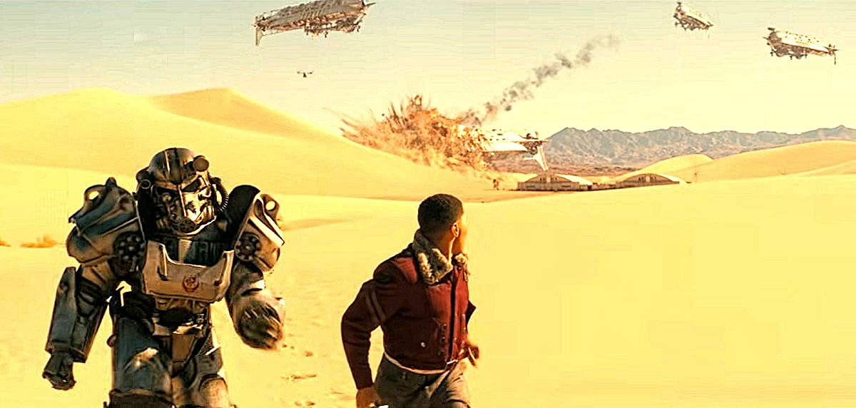 Конкретно эти постъядерные пески Невады снимались... в Намибии. Ибо невадские слишком до́роги. Особенно, если брать их в розницу килограммами.