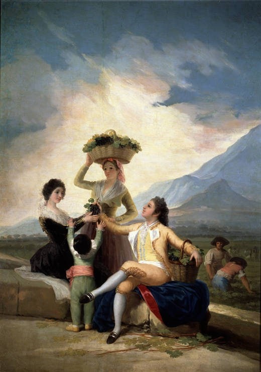 Франсиско Гойя. «Сбор винограда или осень» (1786). 