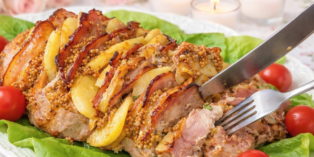 Как запечь сочную свинину Гармошку в духовке. Ужин без хлопот