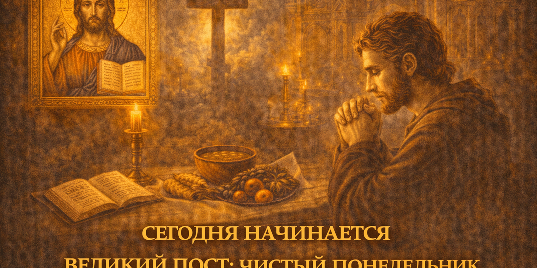 СЕГОДНЯ НАЧИНАЕТСЯ ВЕЛИКИЙ ПОСТ: ЧИСТЫЙ ПОНЕДЕЛЬНИК