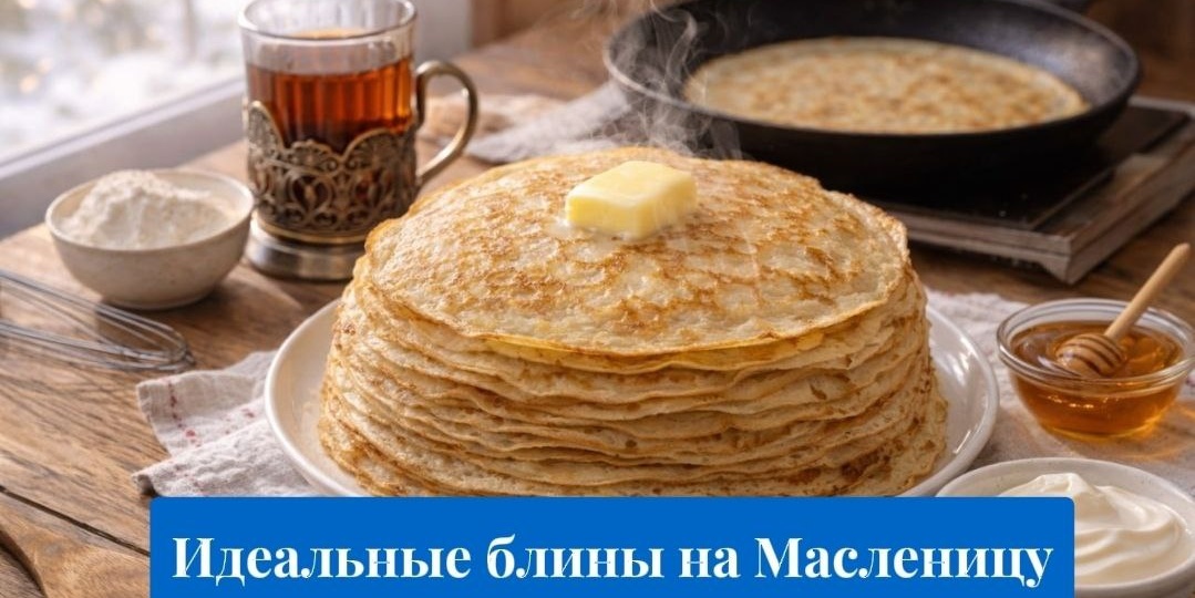 Идеальные блины на Масленицу: тесто без комочков + 5 ошибок, которые портят «кружево»