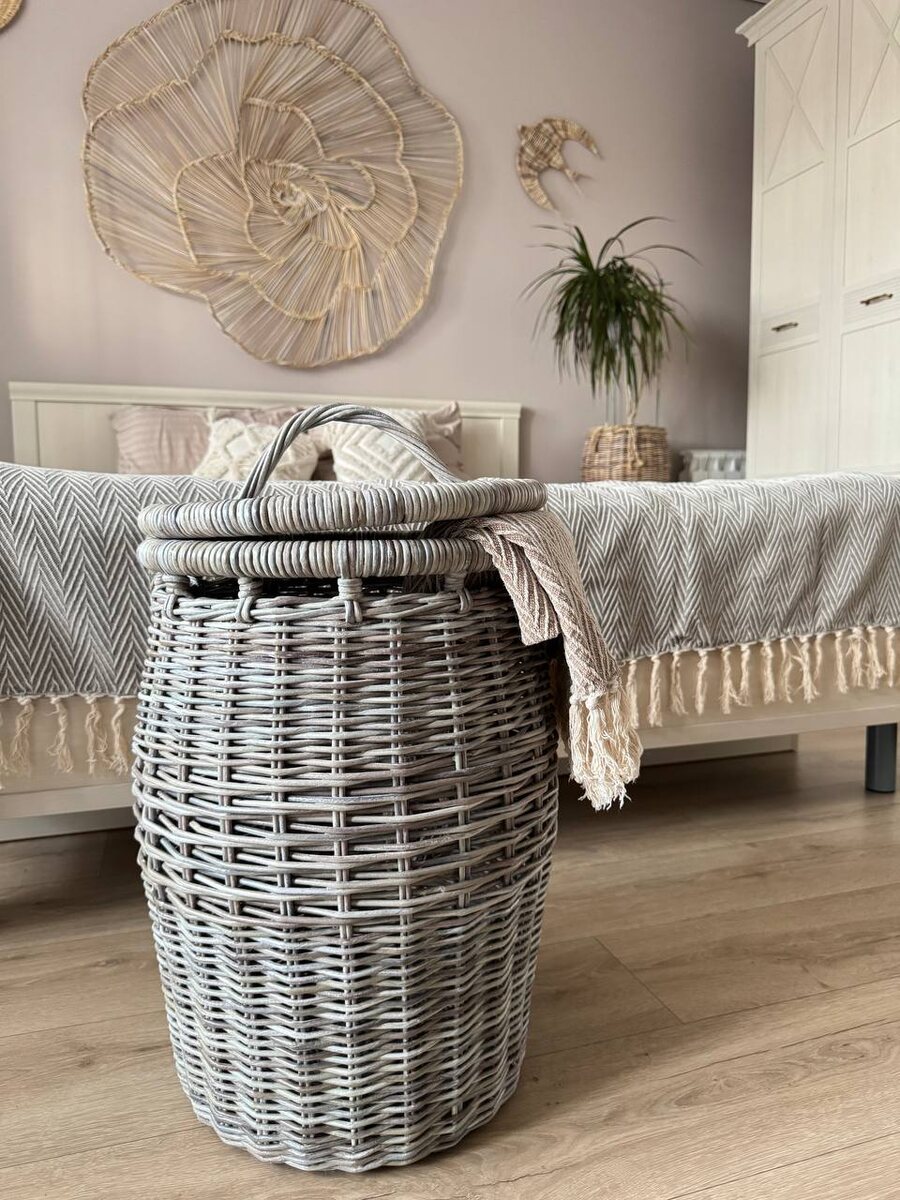 МК Панно цветок и МК Корзина бельевая с крышкой