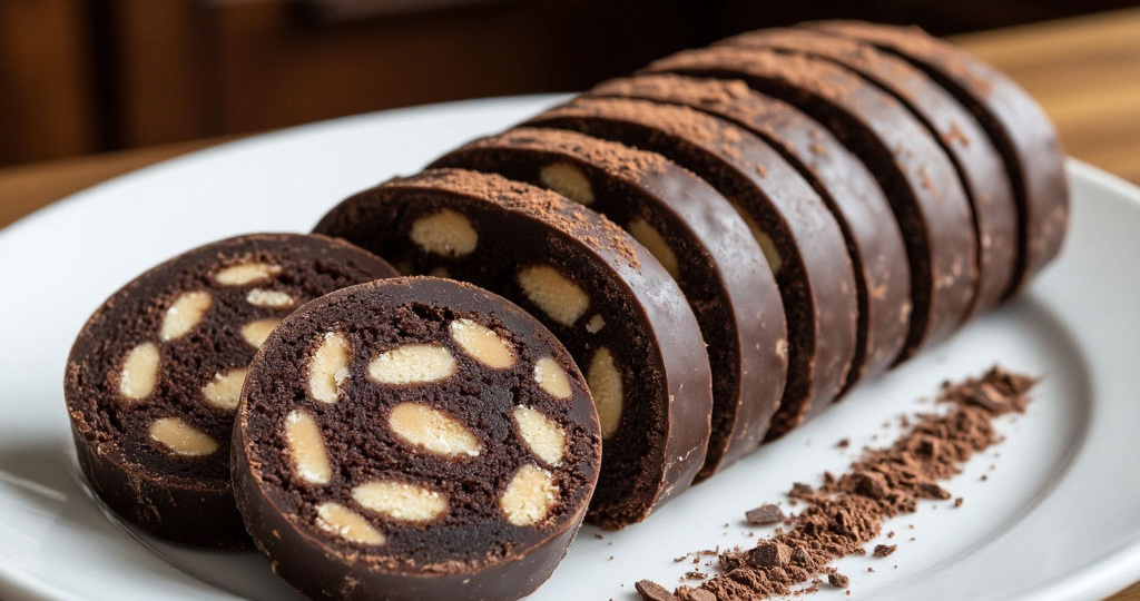 Шоколадная колбаска из печенья: десерт из детства 🍫✨ Домашние десерты с расчетом стоимости.