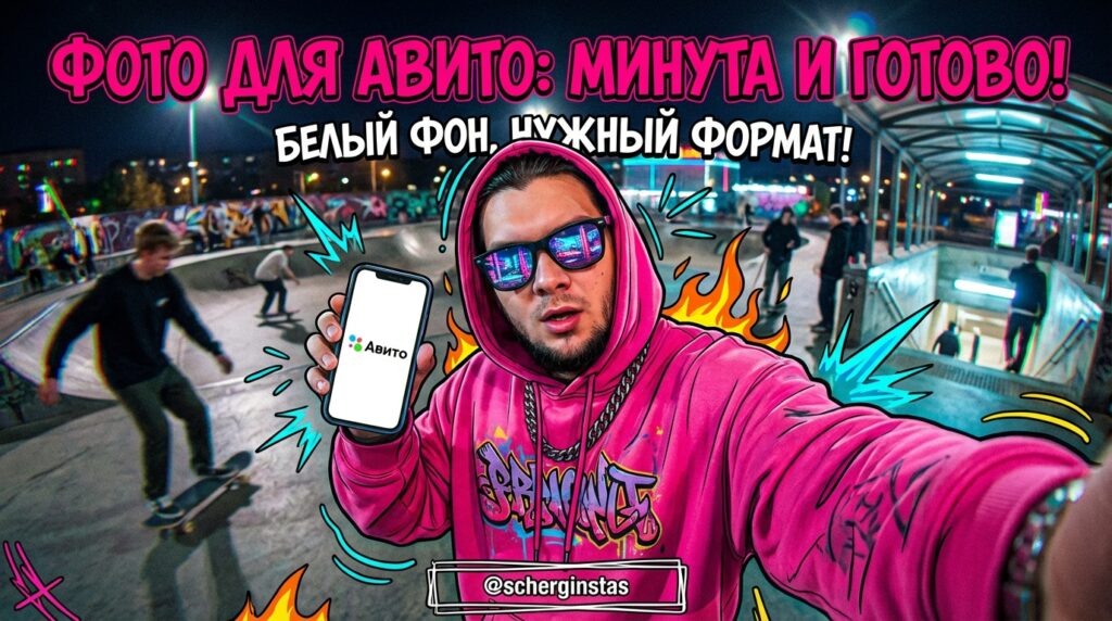    Создание идеального снимка для объявления на Авито за минуту schergin