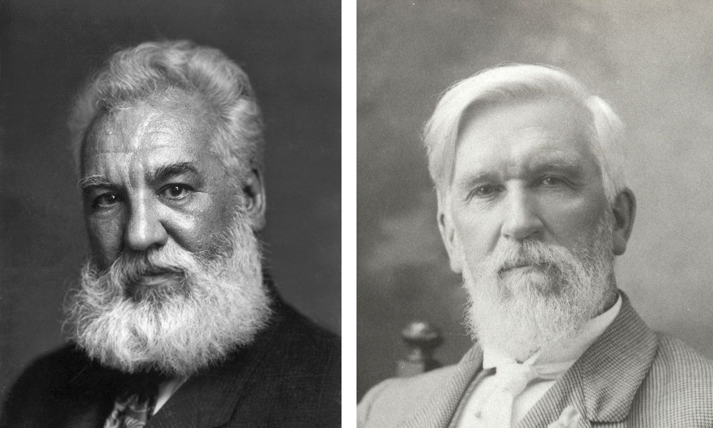 Александр Грэхем Белл и Элиша Грей