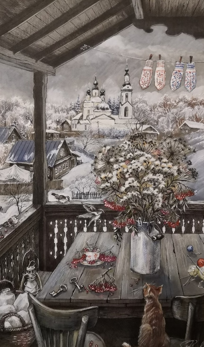 Декабрь. На даче