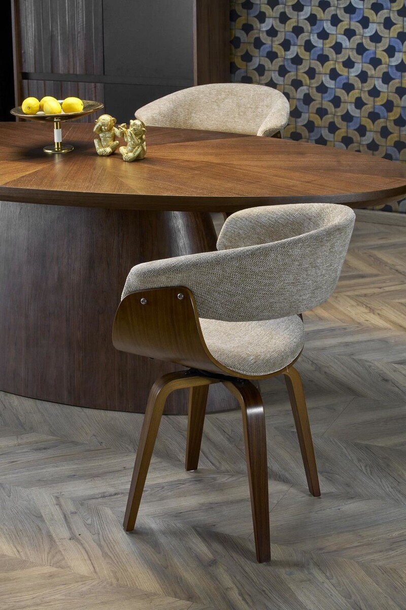 Стул кухонный Halmar K545 (бежевый/орех)