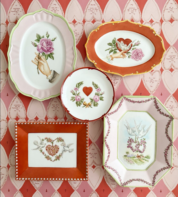 Фарфоровые валентинки. По мотивам старинных открыток викторианской эпохи
