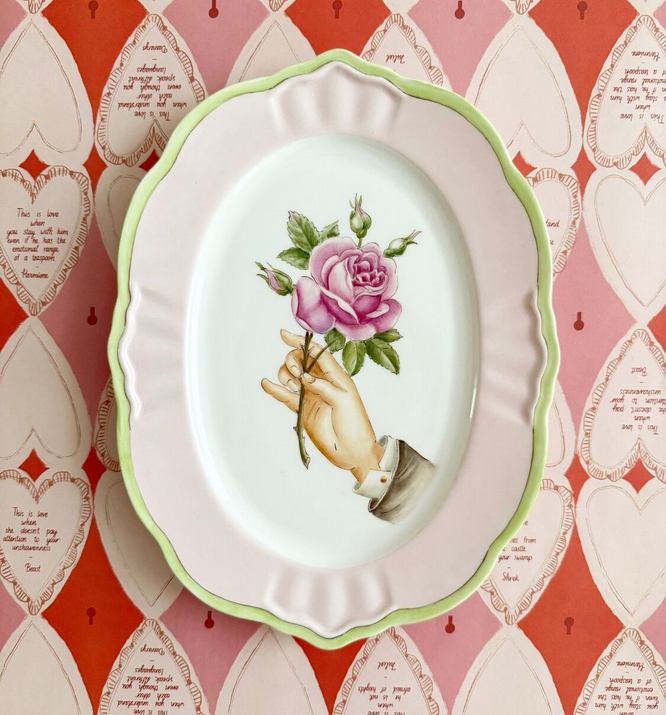 Размер тарелки 25,5*19,5 см