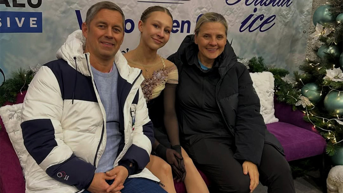    Раймо Рейнсалу, Меда Варякойте и Ольга Ковалькова.goldsk8 соцсети